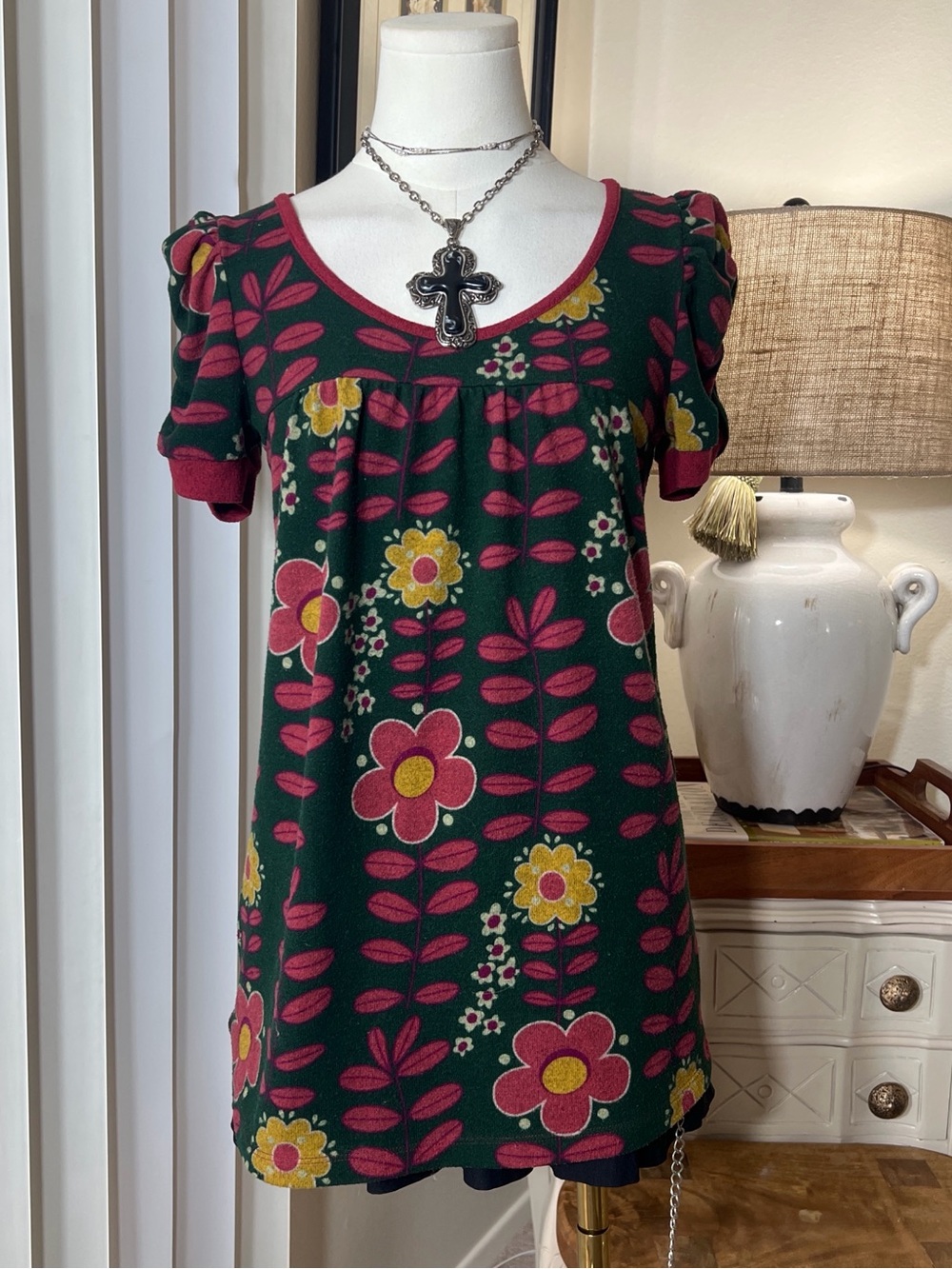 Y2K Younique 60s Babydoll Short Sleeve Top